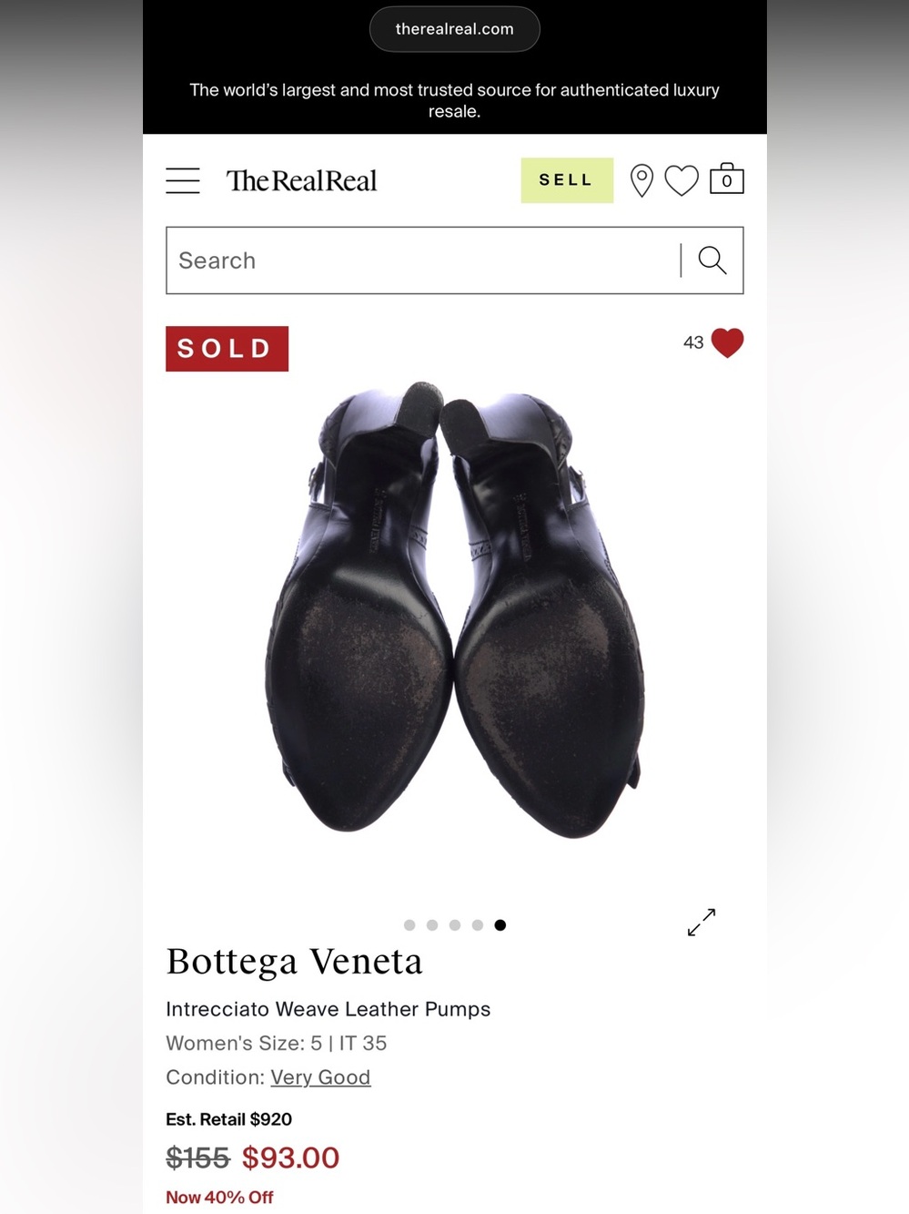 Bottega Veneta Black Pumps - Picture 5 of 5